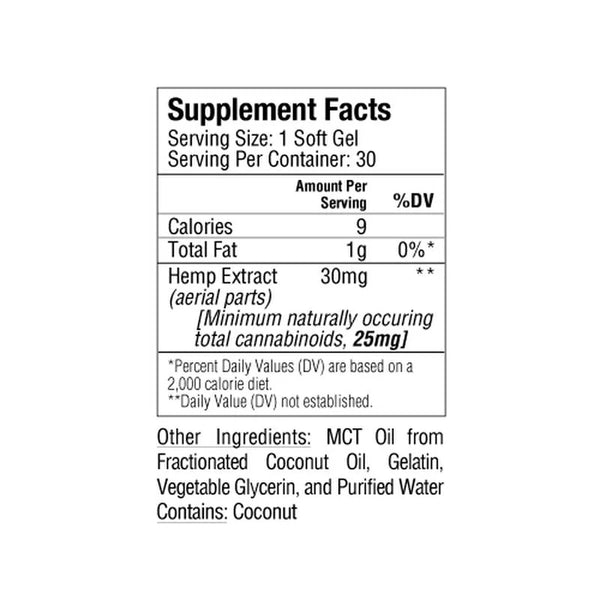SunMed full spectrum supplement facts